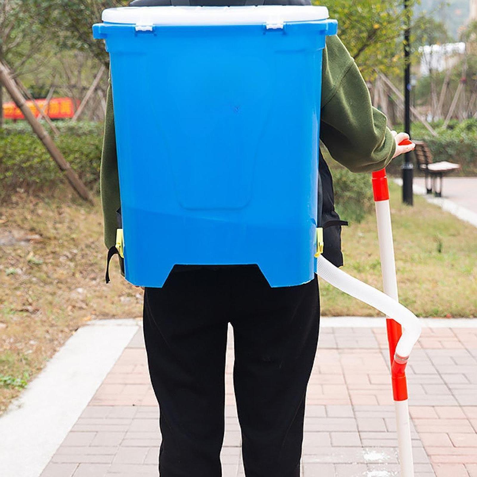 Grass Seed Spreader - موزع سماد يدوي بمقبض مريح للحمل
