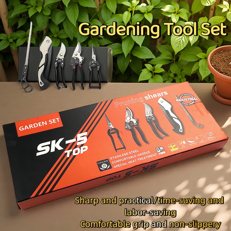 Gardening Tools Kit For Home Garden - مجموعة أدوات الحدائق المكونة من 5