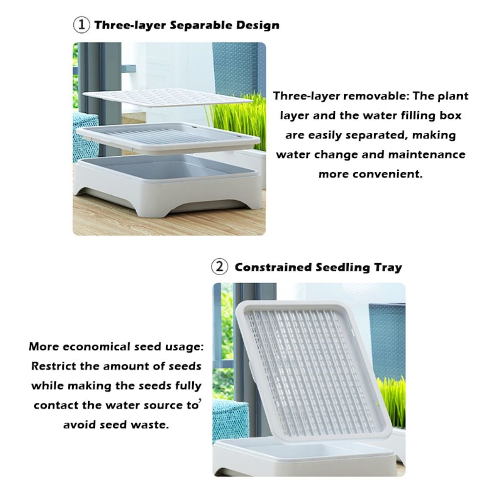 صينية زراعة مائية بلاستيكية ذا - مراجعة Grass Seed Spreader وسعره