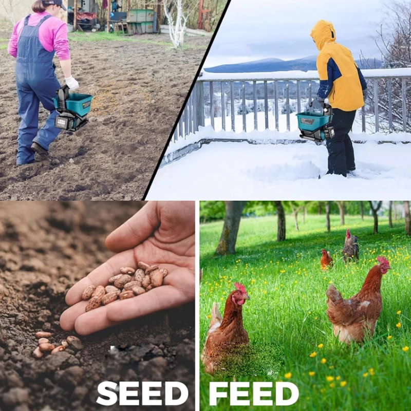 موزع سماد أوتوماتيكي سعة 3.3 ل - مراجعة Grass Seed Spreader وسعره
