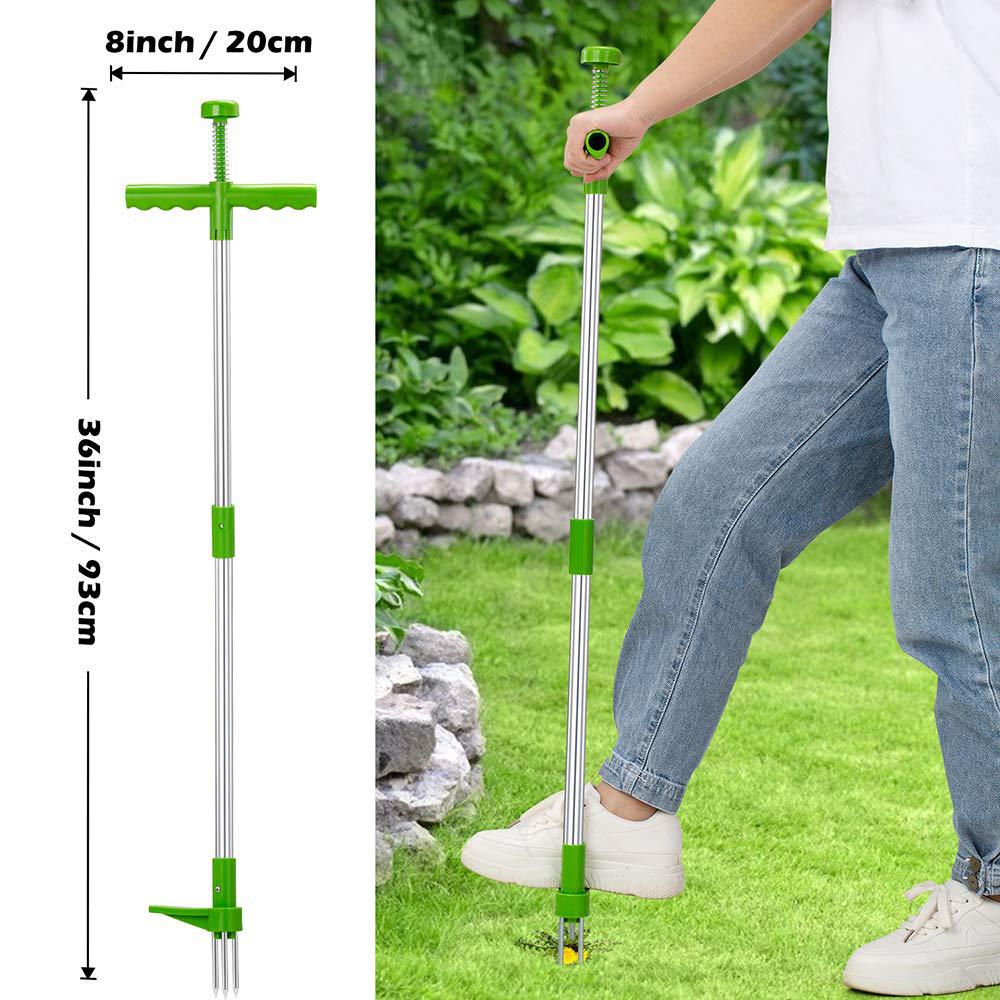 أداة قاتل يدوية متينة ومزيل جذ - مراجعة Grass Seed Spreader وسعره