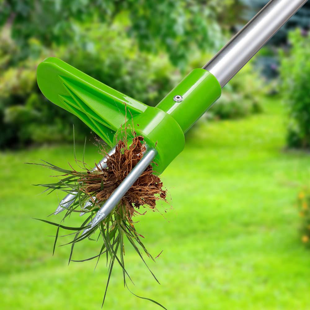 أداة قاتل يدوية متينة ومزيل جذ - مراجعة Grass Seed Spreader وسعره